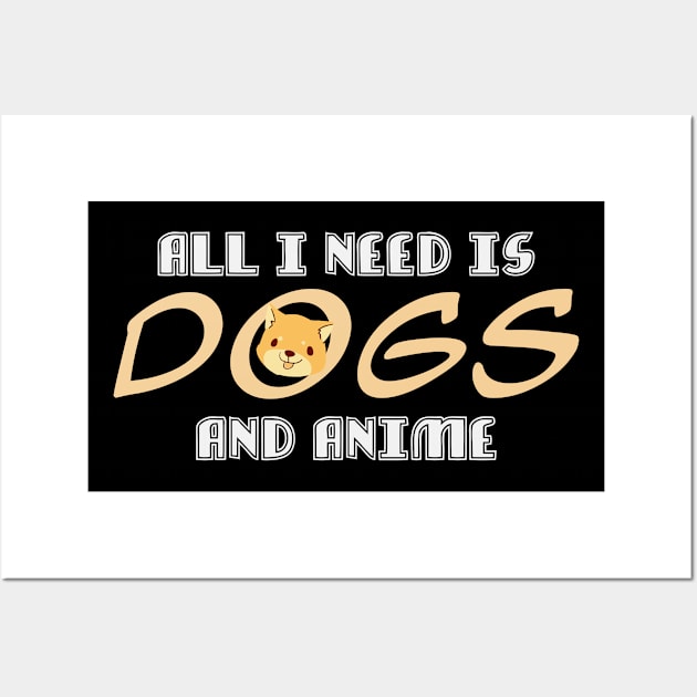 Anime & Dog Quote | Japanimation Kawaii Dog Manga Wall Art by DesignatedDesigner